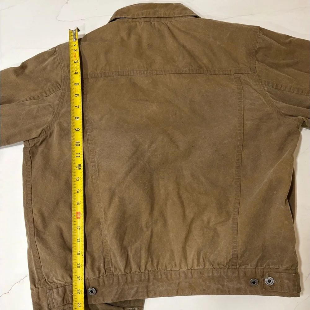Huckberry Brown Shirt Jacket with Striped Interior - Picture 5 of 7